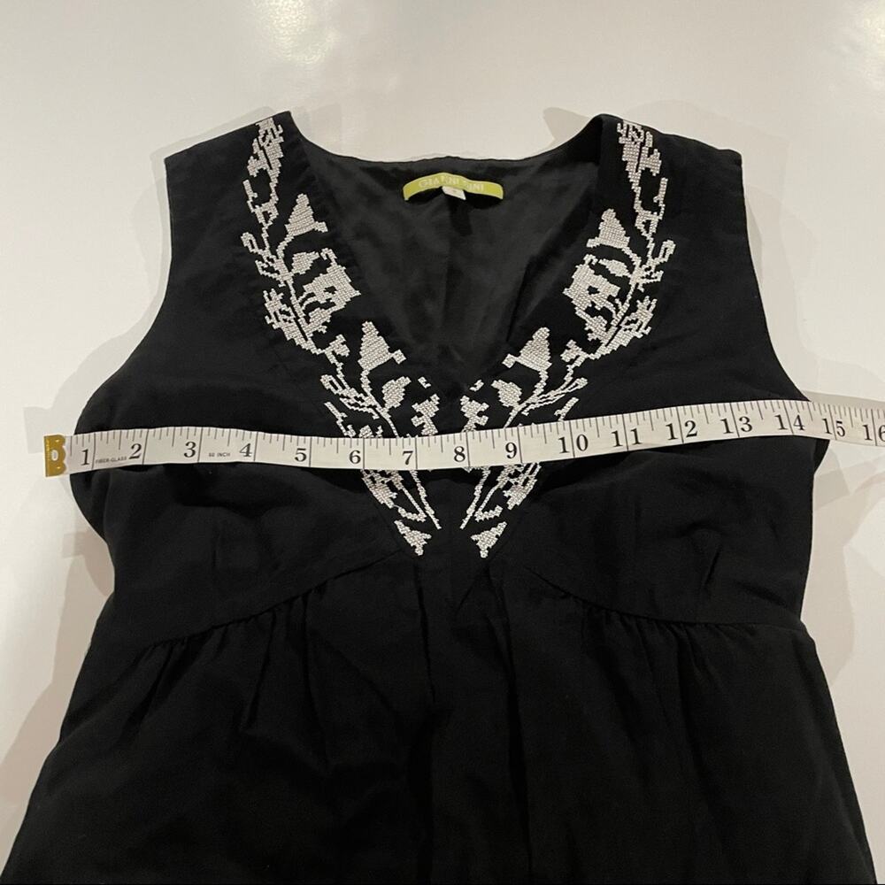 Gianni Bini Black & White‎ Embroidery Sleeveless Dress Size 6 - Picture 8 of 9